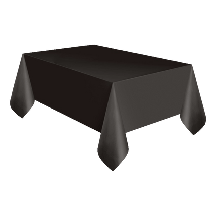 Plastic Table Cloth sold by RQC Supply Canada an arts and craft store located in Woodstock, Ontario showing Black Colour