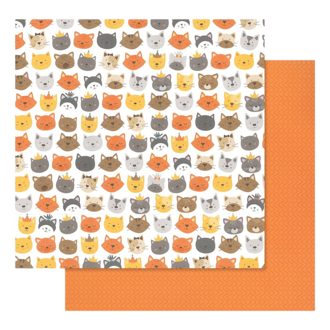 Cat Printed Cardstock Double sided sold by RQC Supply Canada an arts and craft store located in Woodstock, Ontario