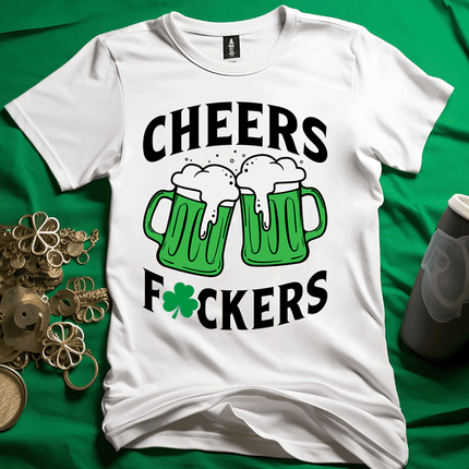 Cheers Beers Shamrocks St Patty's Day Tshirt sold by RQC Supply Canada an arts and craft store located in Woodstock, Ontario