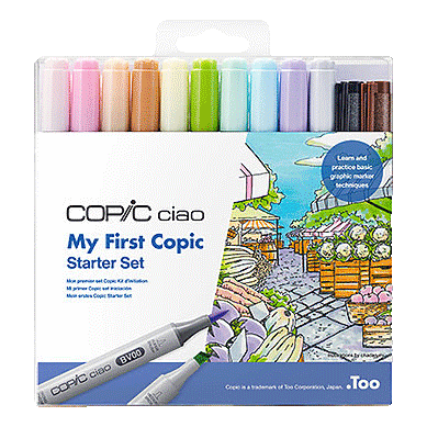 Copic Ciao My First Copic Starter Marker Set sold by RQC Supply Canada an arts and craft store located in Woodstock, Ontario