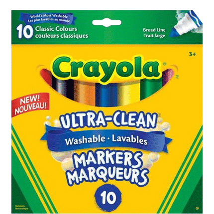 Ultra Clean Washable Crayola Markers sold by RQC Supply Canada an arts and craft store located in Woodstock, Ontario