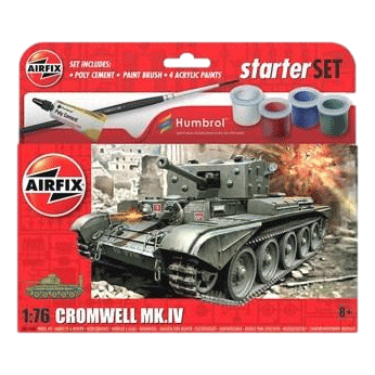 Cromwell MK IV Model Tank Starter Set sold by RQC Supply Canada an arts and craft hobby store located in Woodstock, Ontario