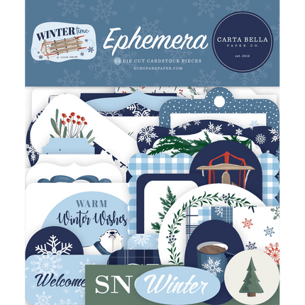 Ephemera Echo Park Die Cut Cardstock Pieces sold by RQC Supply Canada an arts and craft store located in Woodstock, Ontario