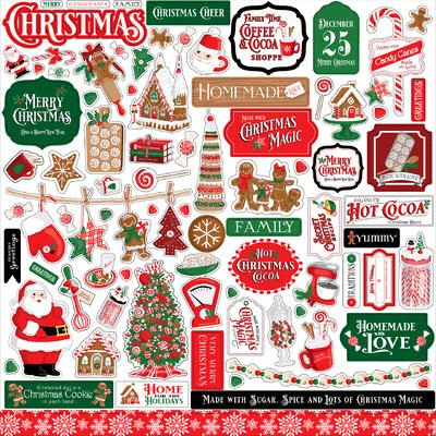 Echo park Christmas Cheer Sticker Collection sold by RQC Supply Canada an arts and craft store located in Woodstock, Ontario