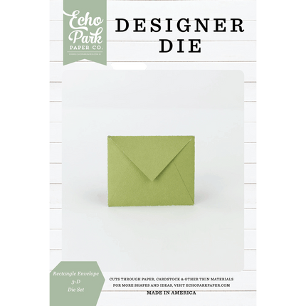 Echo Designer Dies Rectangle Envelope 3D Die set sold by RQC Supply Canada an arts and craft store located in Woodstock, Ontario
