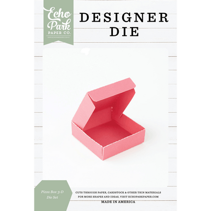 Echo Designer Dies Park Pizza Box 3D Die set sold by RQC Supply Canada an arts and craft store located in Woodstock, Ontario