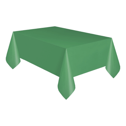 Plastic Table Cloth sold by RQC Supply Canada an arts and craft store located in Woodstock, Ontario showing Emerald Green Colour