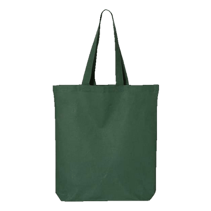 Cotton Canvas Tote sold by RQC Supply Canada an arts and craft store located in Woodstock, Ontario showing Forest Green Colour