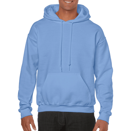 18500 Adult Hoodie. Unisex Hooded Sweatshirt by Gildan. Shown in Carolina Blue, sold by RQC Supply Canada.