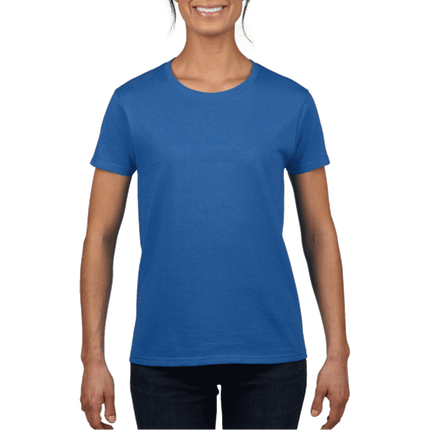 2000L Ladies Ultra Cotton Short Sleeve T-shirt by Gildan. Shown in Royal, sold by RQC Supply Canada.