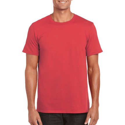 64000 Men's Softstyle Adult T-Shirt by Gildan. Shown in Heather Red, sold by RQC Supply Canada.