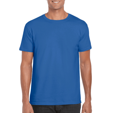 64000 Men's Softstyle Adult T-Shirt by Gildan. Shown in Royal Blue, sold by RQC Supply Canada.