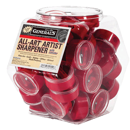 Generals All Art Artist Pencil Sharpener with lid sold by RQC Supply Canada an arts and craft store located in Woodstock, Ontario