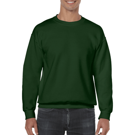 Unisex Gildan Cotton Crew Neck Sweaters sold by RQC Supply Canada. Forest Green Gildan 18000 colour shown here.