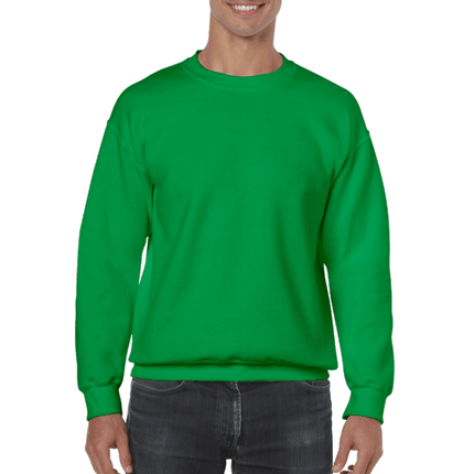 Unisex Gildan Cotton Crew Neck Sweaters sold by RQC Supply Canada. Irish Green colour shown here.
