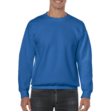 Unisex Gildan Cotton Crew Neck Sweaters sold by RQC Supply Canada. Royal Blue colour shown here.