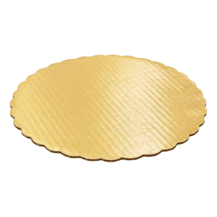 Gold Scalloped Round Cake Pads sold by RQC Supply Canada an arts and craft store and much more located in Woodstock, Ontario