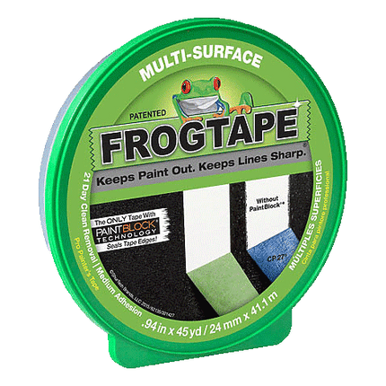 Green FrogTape Multisurface Masking Tape sold by RQC Supply Canada an arts and craft store located in Woodstock, Ontario