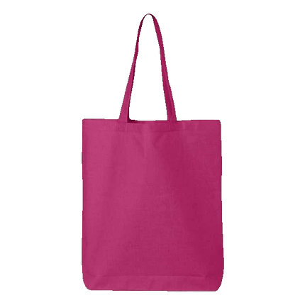 Hot Pink Cotton Canvas Tote sold by RQC Supply Canada an arts and craft store located in Woodstock, Ontario