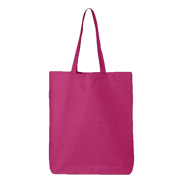 Hot Pink Cotton Canvas Tote sold by RQC Supply Canada an arts and craft store located in Woodstock, Ontario