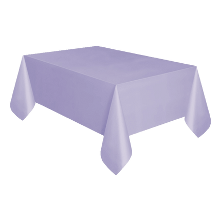 Plastic Table Cloth sold by RQC Supply Canada an arts and craft store located in Woodstock, Ontario showing Lavender Colour