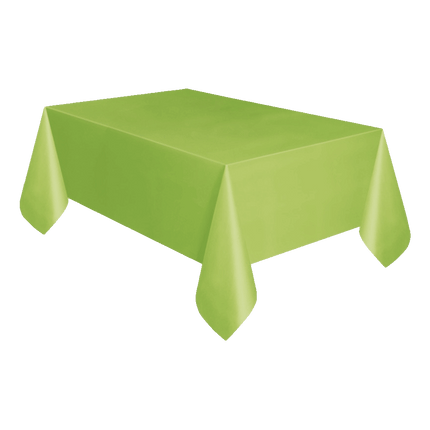 Plastic Table Cloth sold by RQC Supply Canada an arts and craft store located in Woodstock, Ontario showing Lime Green Colour