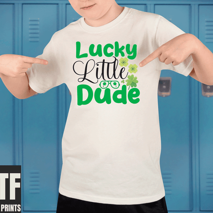 Lucky Little Dude St Patricks Day DTF Transfers sold by RQC Supply Canada an arts and craft store located in Woodstock, Ontario