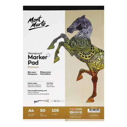 Mont Marte Bleedproof Marker Pad sold by RQC Supply your art store located in Woodstock, Ontario