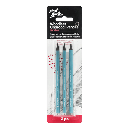 Mont Marte Woodless Charcoal Pencils sold by RQC Supply Canada an art supply store located in Woodstock, Ontario