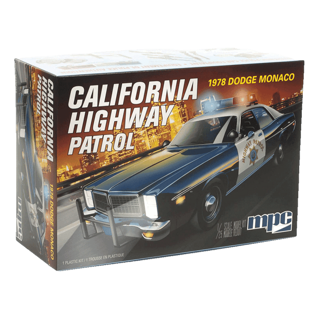 1978 Dodge Monaco California Highway Patrol MPC Model Car 922 sold by RQC Supply Canada an arts and craft store located in Woodstock, Ontario