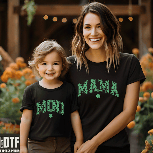 Mama and Mini DTF St Patricks Day DTF Transfers sold by RQC Supply Canada an arts and craft store located in Woodstock Ontario