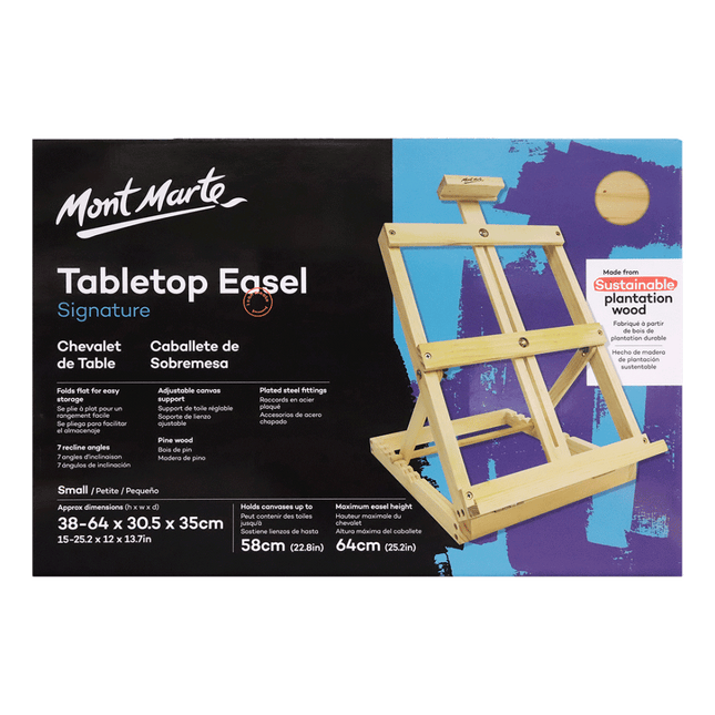 Mont Marte Tabletop Easel sold by RQC Supply Canada an art store located in Woodstock, Ontario