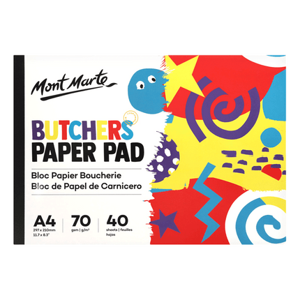 Mont Marte Butchers Paper Pad sold by RQC Supply Canada an arts and craft store located in Woodstock, Ontario