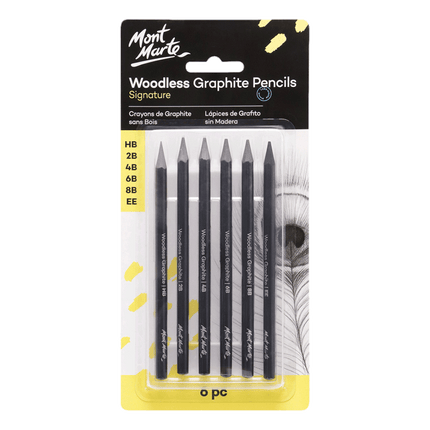 Mont Marte Woodless Graphite Pencils sold by RQC Supply Canada an art supply store located in Woodstock, Ontario