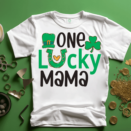One Lucky Mama DTF St Patrick's Day DTF Transfers sold by RQC Supply Canada an arts and craft store located in Woodstock, Ontario