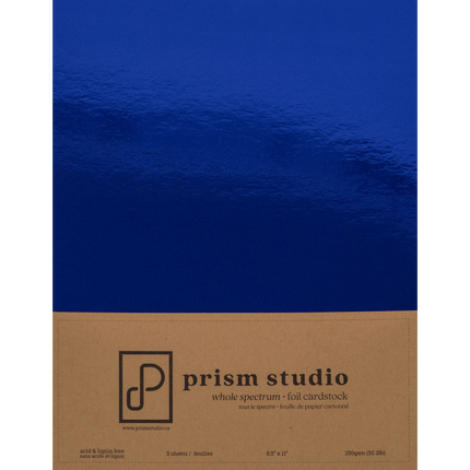 Tanzanite Prism Studio 8.5" x 11" Foil Cardstock sold by RQC Supply Canada an arts and craft store located in Woodstock, Ontario