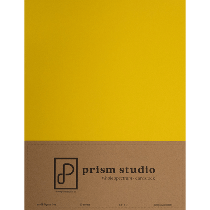 Marigold Prism Studio Whole Spectrum Cardstock 10pc sold by RQC Supply Canada an arts and craft store located in Woodstock, Ontario