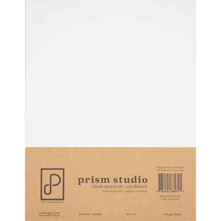 Prism Studio Whole Spectrum Heavyweight Smooth Cardstock sold by RQC Supply Canada an arts and craft store located in Woodstock, Ontario
