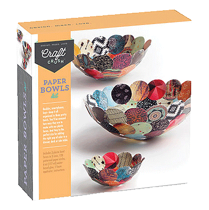 Paper Bowls Craft Kit sold by RQC Supply Canada an arts and craft store located in Woodstock, Ontario