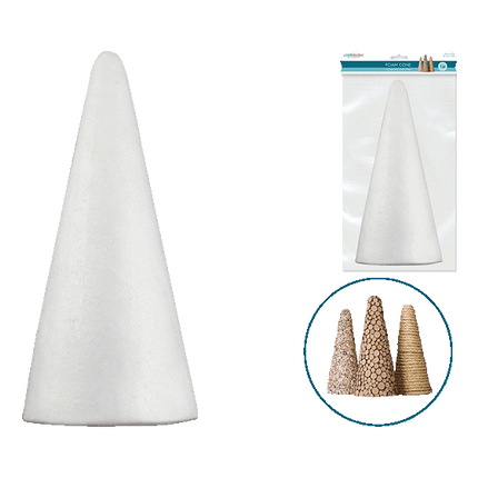 12" Poly Foam Cones sold by RQC Supply Canada an arts and craft store located in Woodstock, Ontario