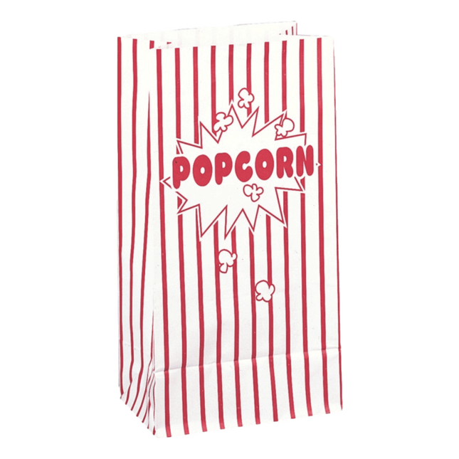 Paper Popcorn Bags sold by RQC Supply Canada an arts and craft party store located in Woodstock, Ontario