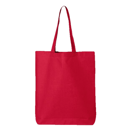 Cotton Canvas Tote sold by RQC Supply Canada an arts and craft store located in Woodstock, Ontario showing Red Colour