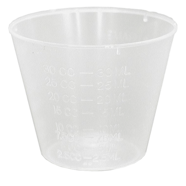 Resin Craft Mixing Cups 1 oz/30mls sold by RQC Supply Canada an arts and craft store located in Woodstock, Ontario