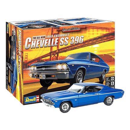 Revell 69 Chevy Chevelle, SS 396, 1/25 Scale, 85-4492, Model Car, Blue, RQC Supply, Woodstock, Ontario