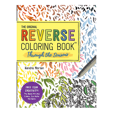 Reverse Colouring Book sold by RQC Supply Canada an arts and craft store located in Woodstock, Ontario