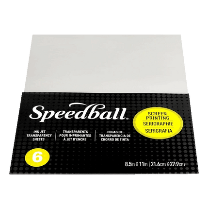 Speedball Inkjet Transparency Sheets for Screen printing sold by RQC Supply Canada an arts and craft store located in Woodstock, Ontario