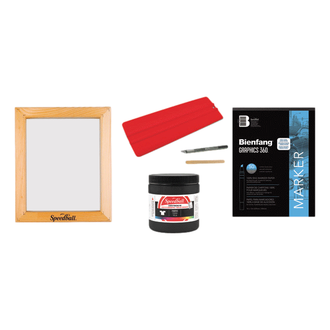 Speedball Beginner Stencil Kit Frame sold by RQC Supply Canada an arts and craft store located in Woodstock, Ontario