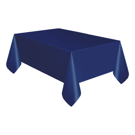 Plastic Table Cloth sold by RQC Supply Canada an arts and craft store located in Woodstock, Ontario showing True Navy Colour