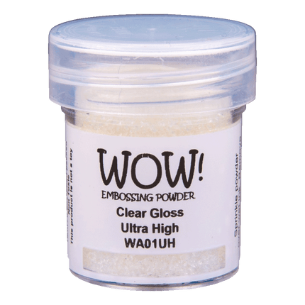 Wow Embossing Powder Clear Gloss Ultra High sold by RQC Supply Canada an arts and craft store located in Woodstock, Ontario