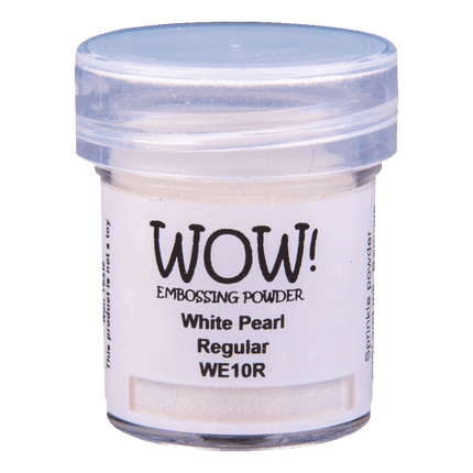 Wow Pearlescent Embossing Powder Regular White sold by RQC Supply Canada an arts and craft store located in Woodstock, Ontario